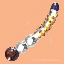 Sex Easy Make Love Glass Vibrator Adult Toy (IJ-GD2059)